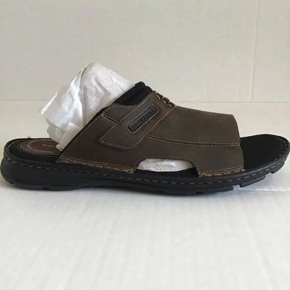 Men’s Brown Sandals | Rockport Darwyn Slide 2 Size 13 M Rockport Men main image 2